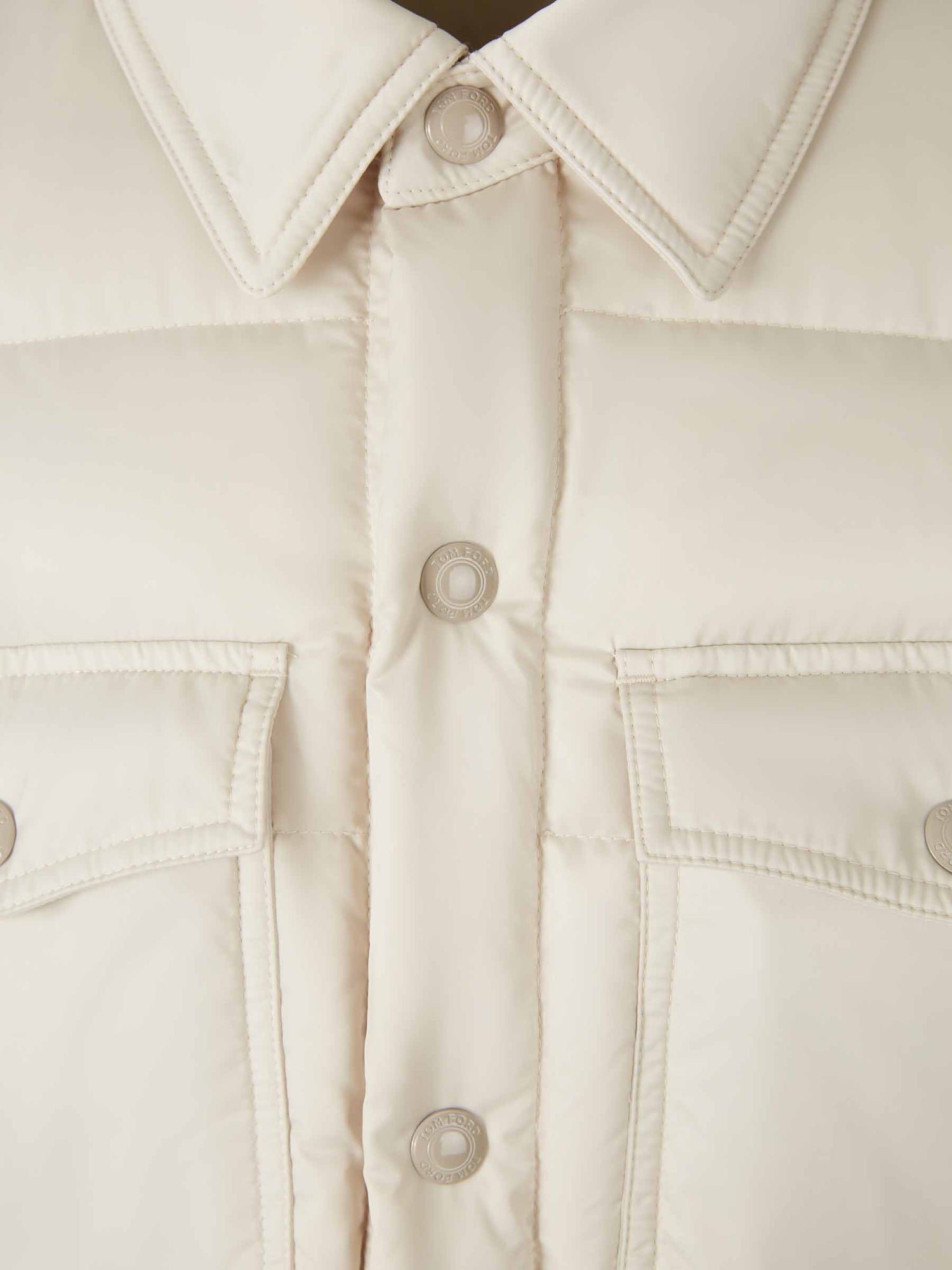 Outlet online Tom Ford Hombre Plumífero Técnico Satén color Marfil sku 512-002667 01 - Foto 3