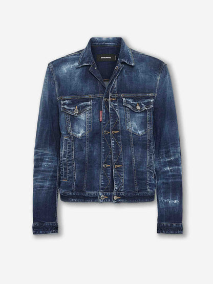 Outlet online Dsquared2 Hombre Chaqueta Denim color Azul Denim sku 512-002669 01 - Foto 1