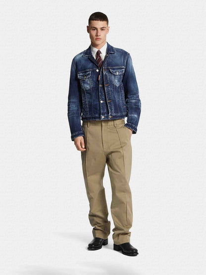Outlet online Dsquared2 Hombre Chaqueta Denim color Azul Denim sku 512-002669 01 - Foto 2