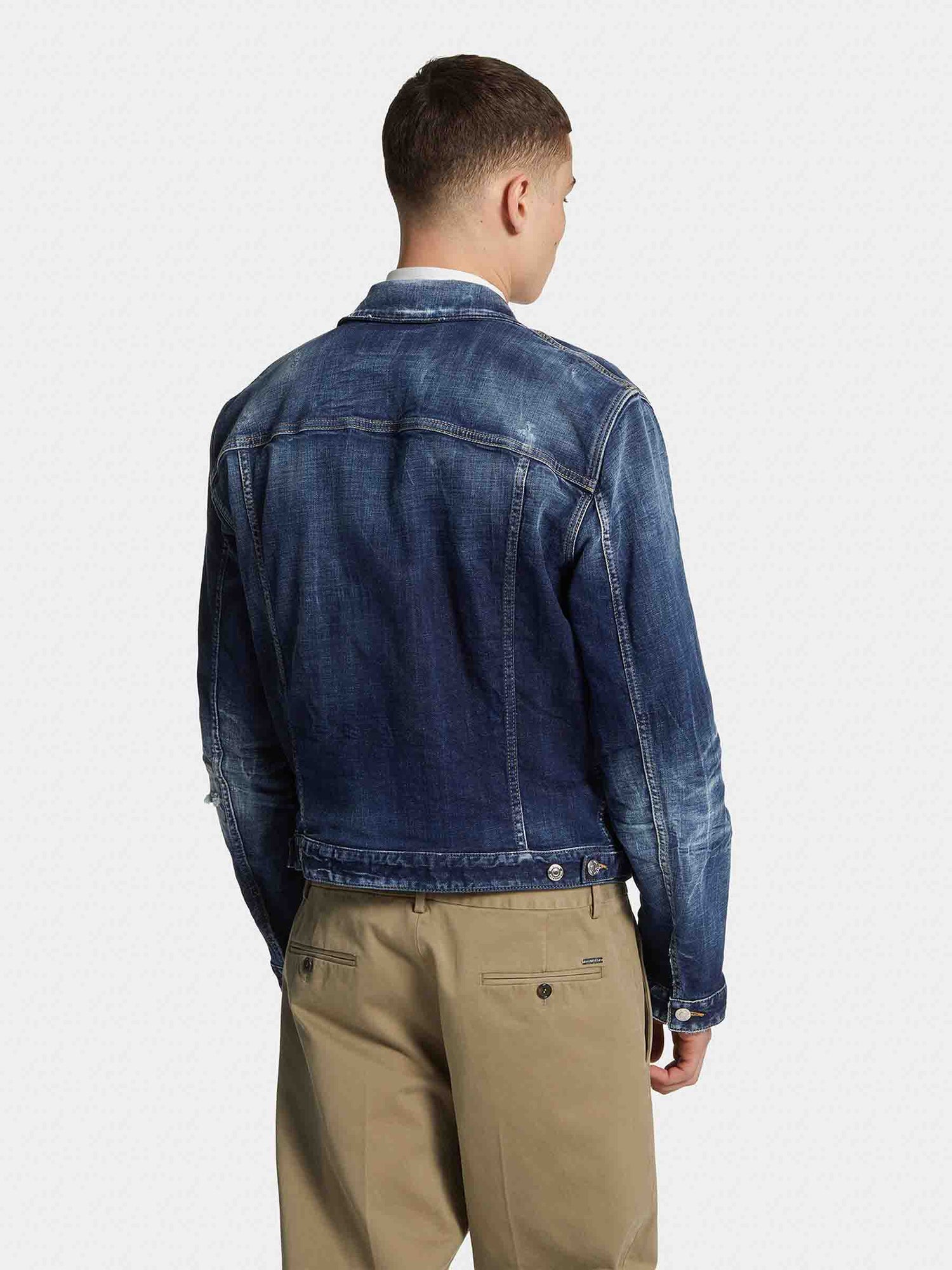 Outlet online Dsquared2 Hombre Chaqueta Denim color Azul Denim sku 512-002669 01 - Foto 3
