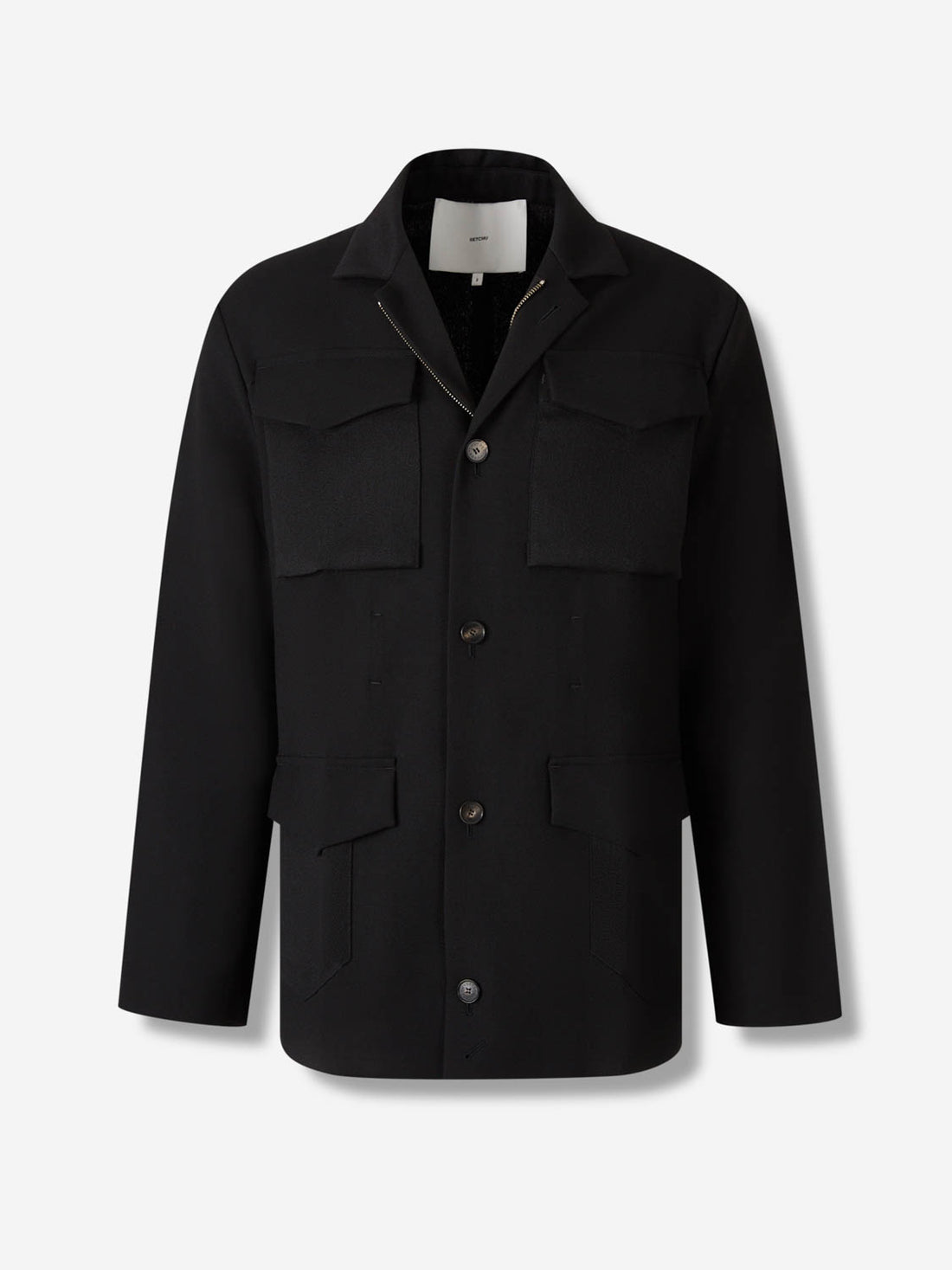 Outlet online Setchu Hombre Chaqueta Safari Origami color Negro sku 512-002719 01 - Foto 1