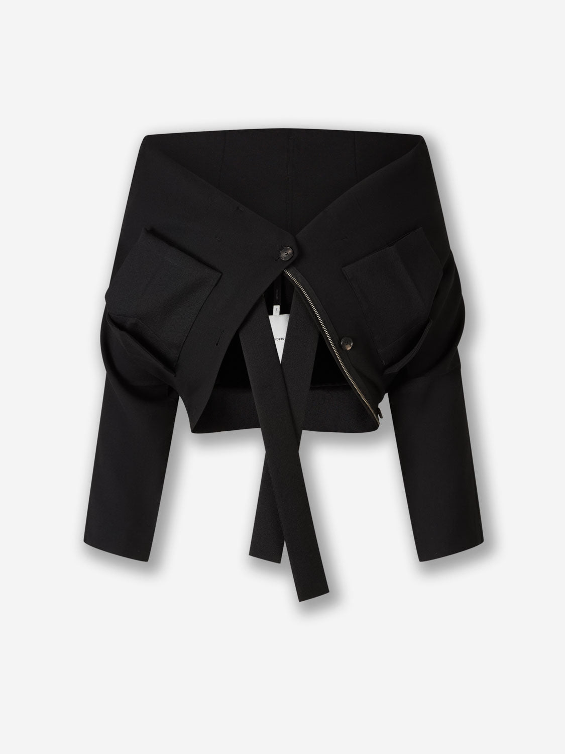 Outlet online Setchu Hombre Chaqueta Safari Origami color Negro sku 512-002719 01 - Foto 5