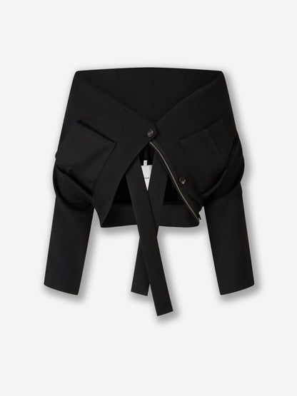 Outlet online Setchu Hombre Chaqueta Safari Origami color Negro sku 512-002719 01 - Foto 5