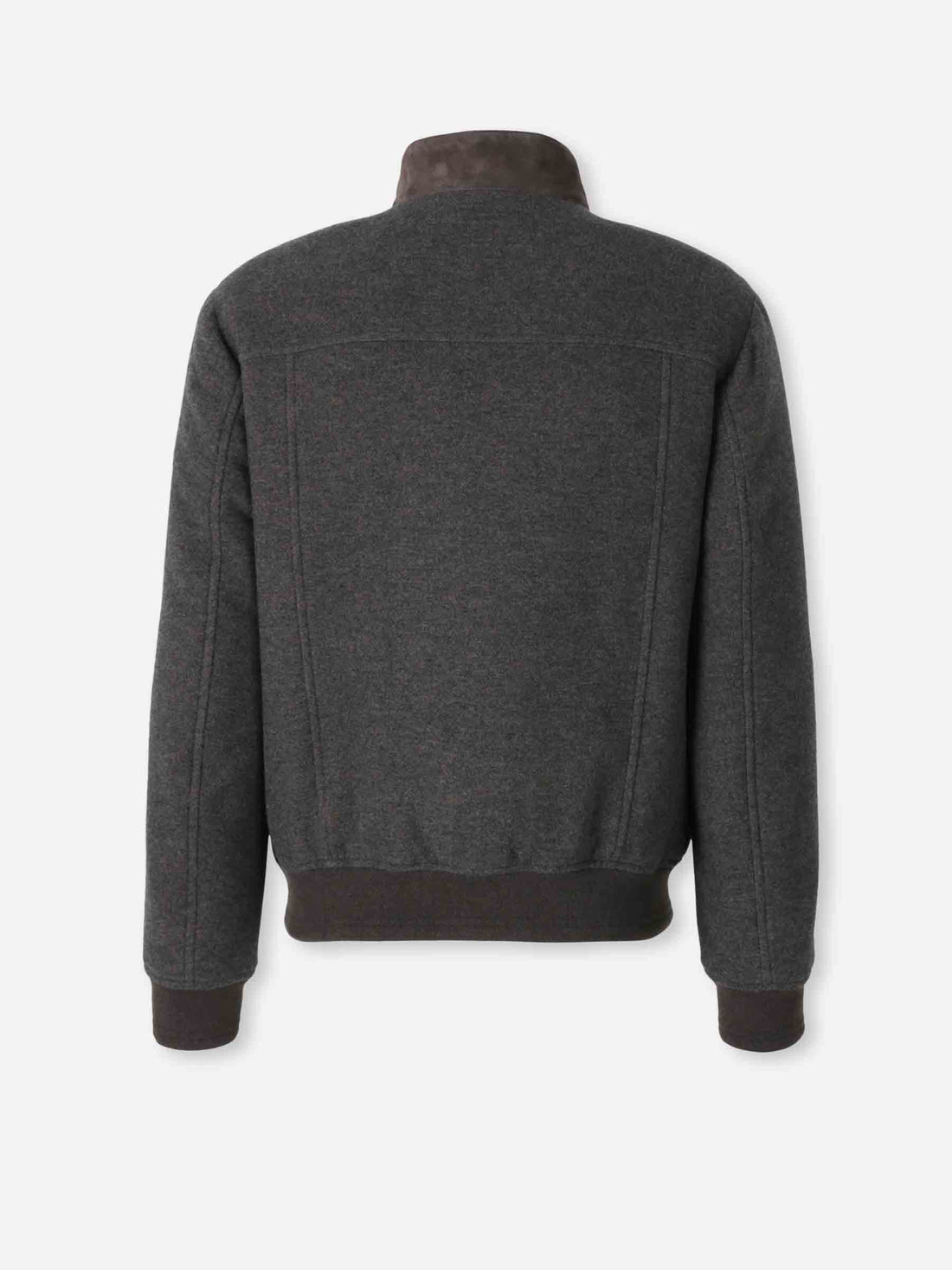 Outlet online Canali Hombre Chaqueta Piel Cremallera color Marrón Oscuro sku 512-002726 01 - Foto 2