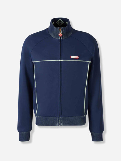 Outlet online Casablanca Hombre Sudadera Cremallera Logo color Azul Noche sku 512-002734 01 - Foto 1