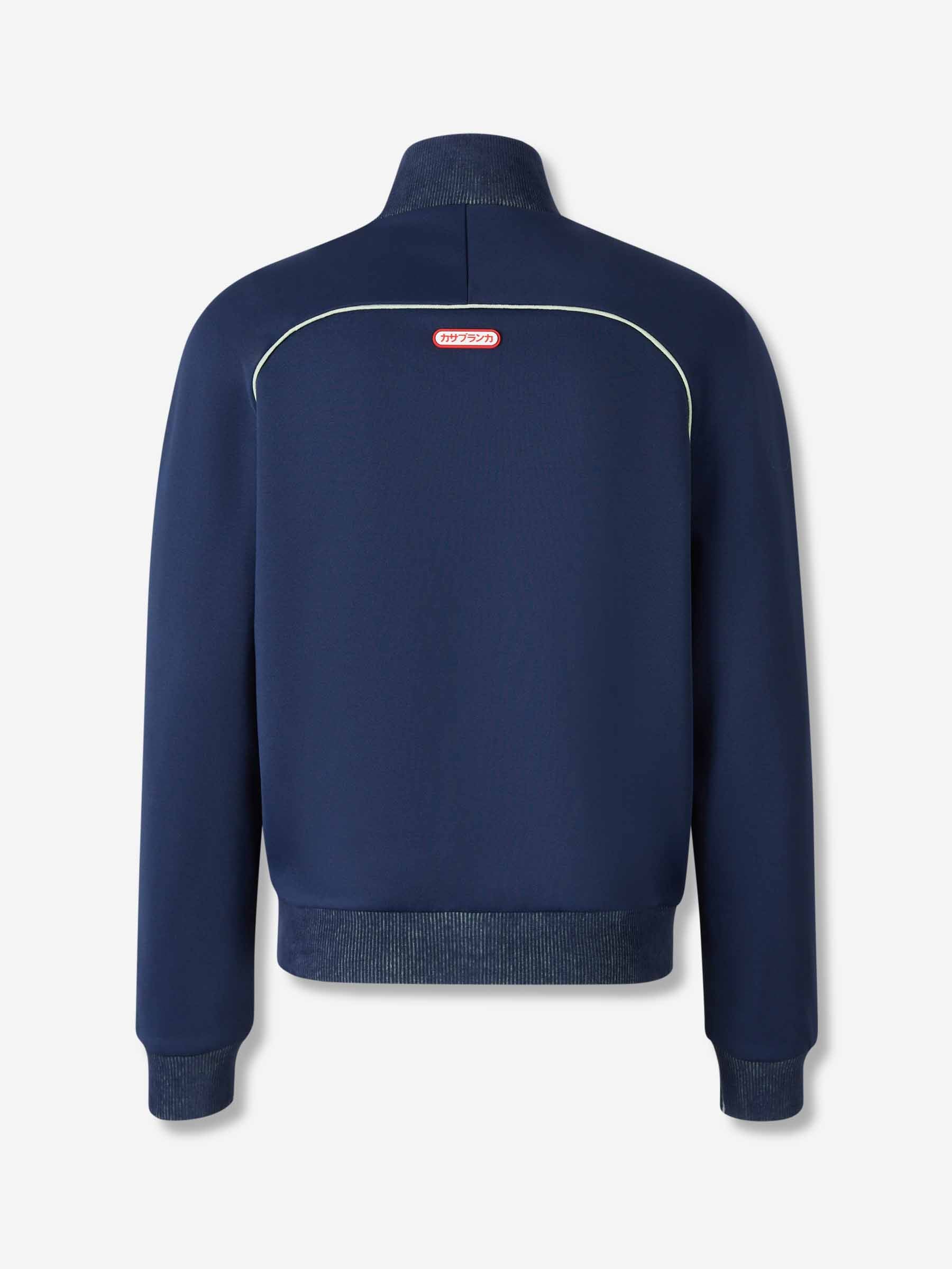 Outlet online Casablanca Hombre Sudadera Cremallera Logo color Azul Noche sku 512-002734 01 - Foto 2