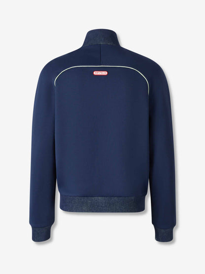 Outlet online Casablanca Hombre Sudadera Cremallera Logo color Azul Noche sku 512-002734 01 - Foto 2