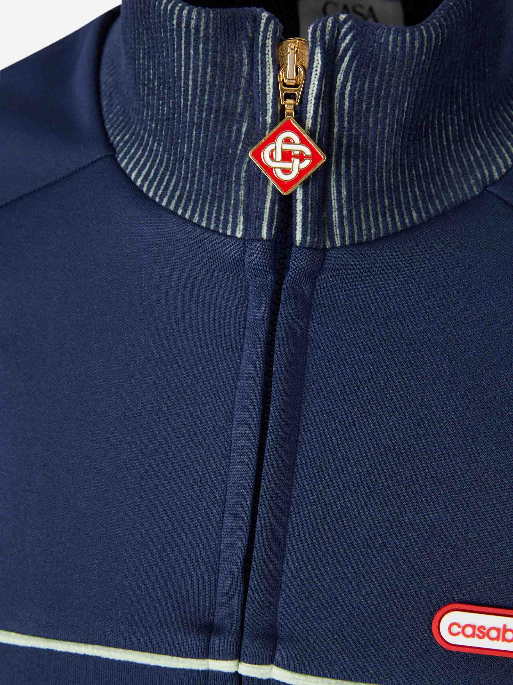 Outlet online Casablanca Hombre Sudadera Cremallera Logo color Azul Noche sku 512-002734 01 - Foto 3