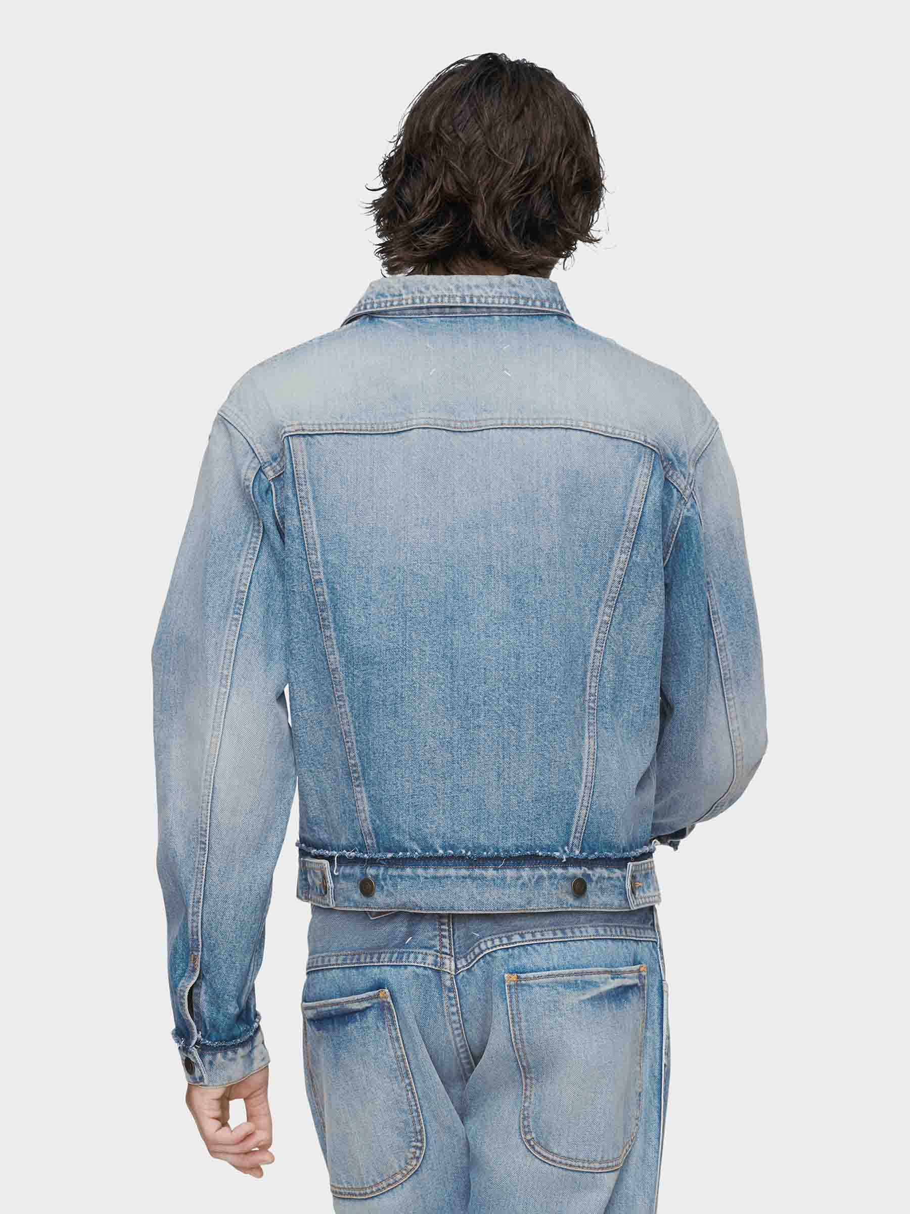 Outlet online Maison Margiela Hombre Chaqueta Denim Algodón color Azul Denim sku 512-002741 01 - Foto 3