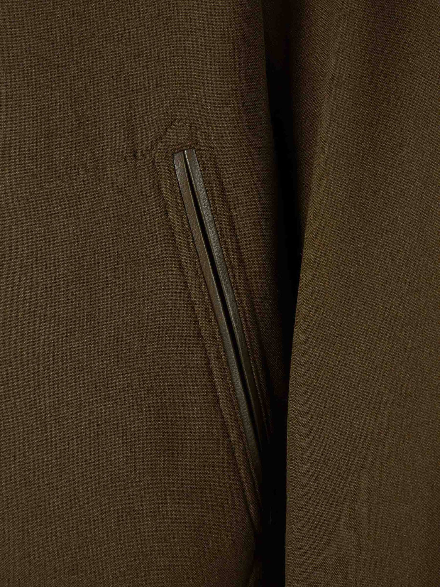 Outlet online Tom Ford Hombre Chaqueta Harrington Cashmere color Verde Militar sku 512-002767 01 - Foto 4