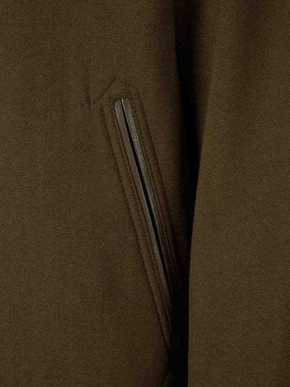 Outlet online Tom Ford Hombre Chaqueta Harrington Cashmere color Verde Militar sku 512-002767 01 - Foto 4