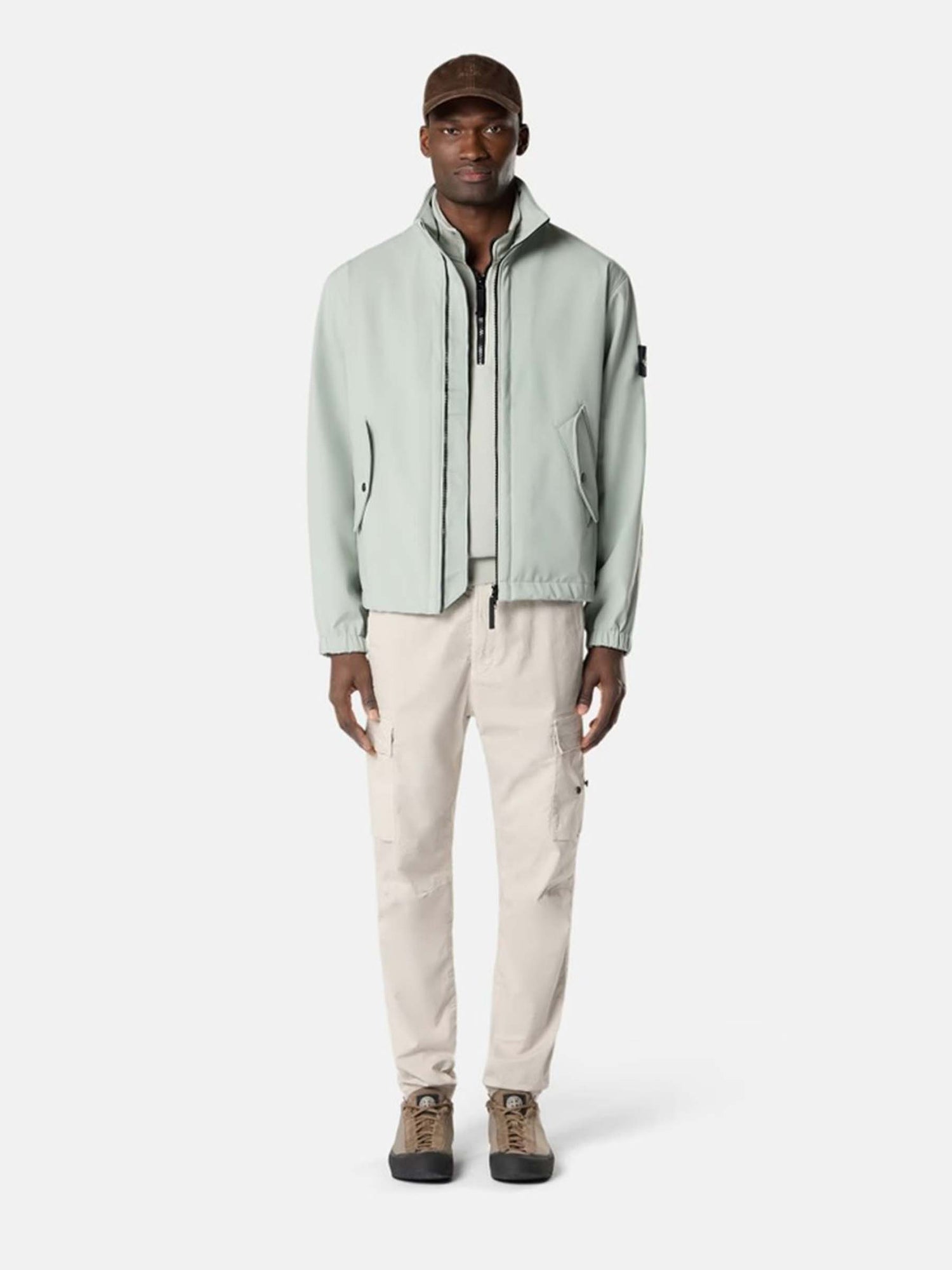 Stone Island Hombre Barcelona Chaqueta de Cuello Alto color Verde Manzana sku 512-002785 01 - Foto 2