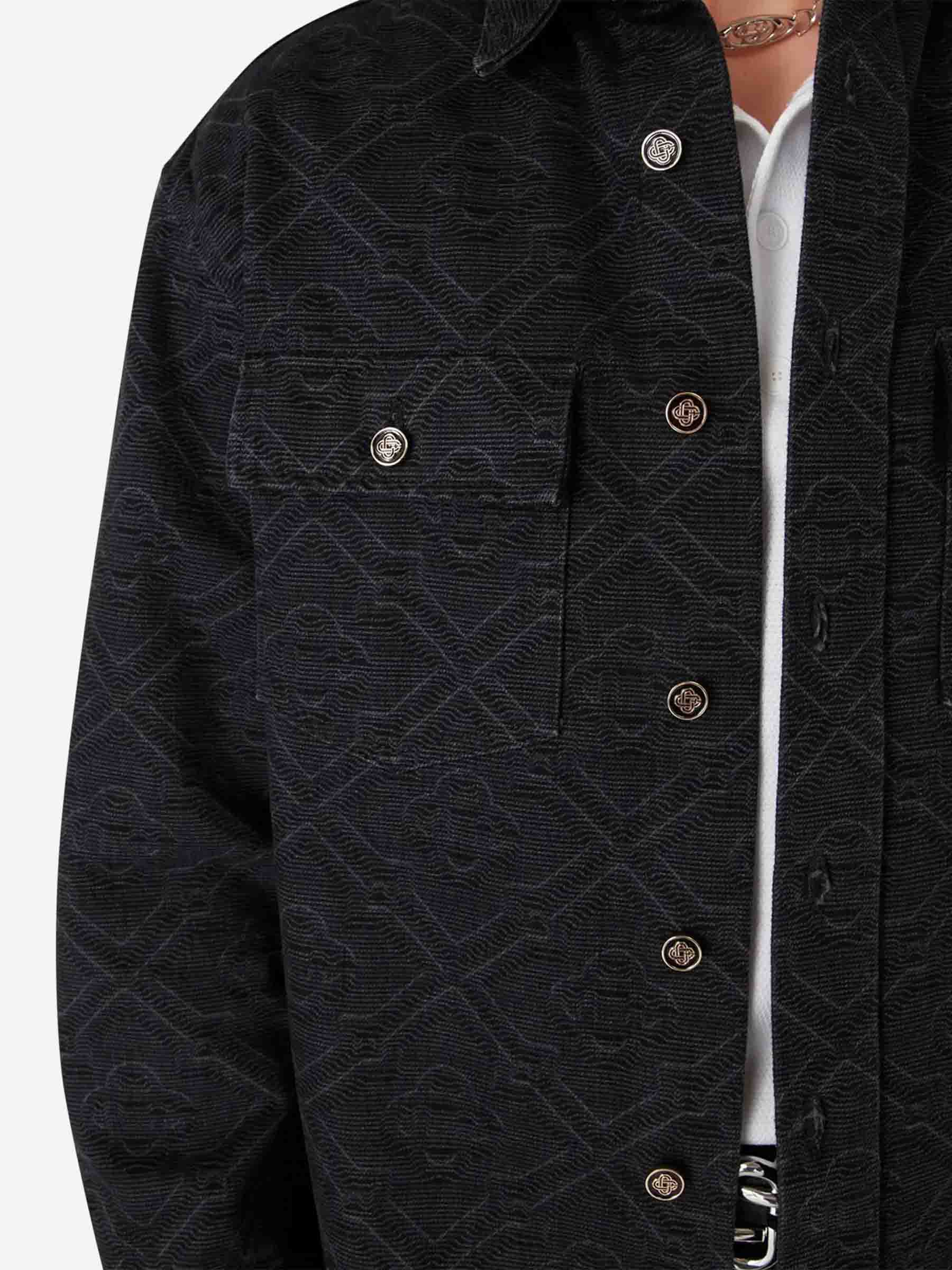 Casablanca Hombre Barcelona Sobrecamisa Denim Monograma color Negro sku 512-002817 01 - Foto 4