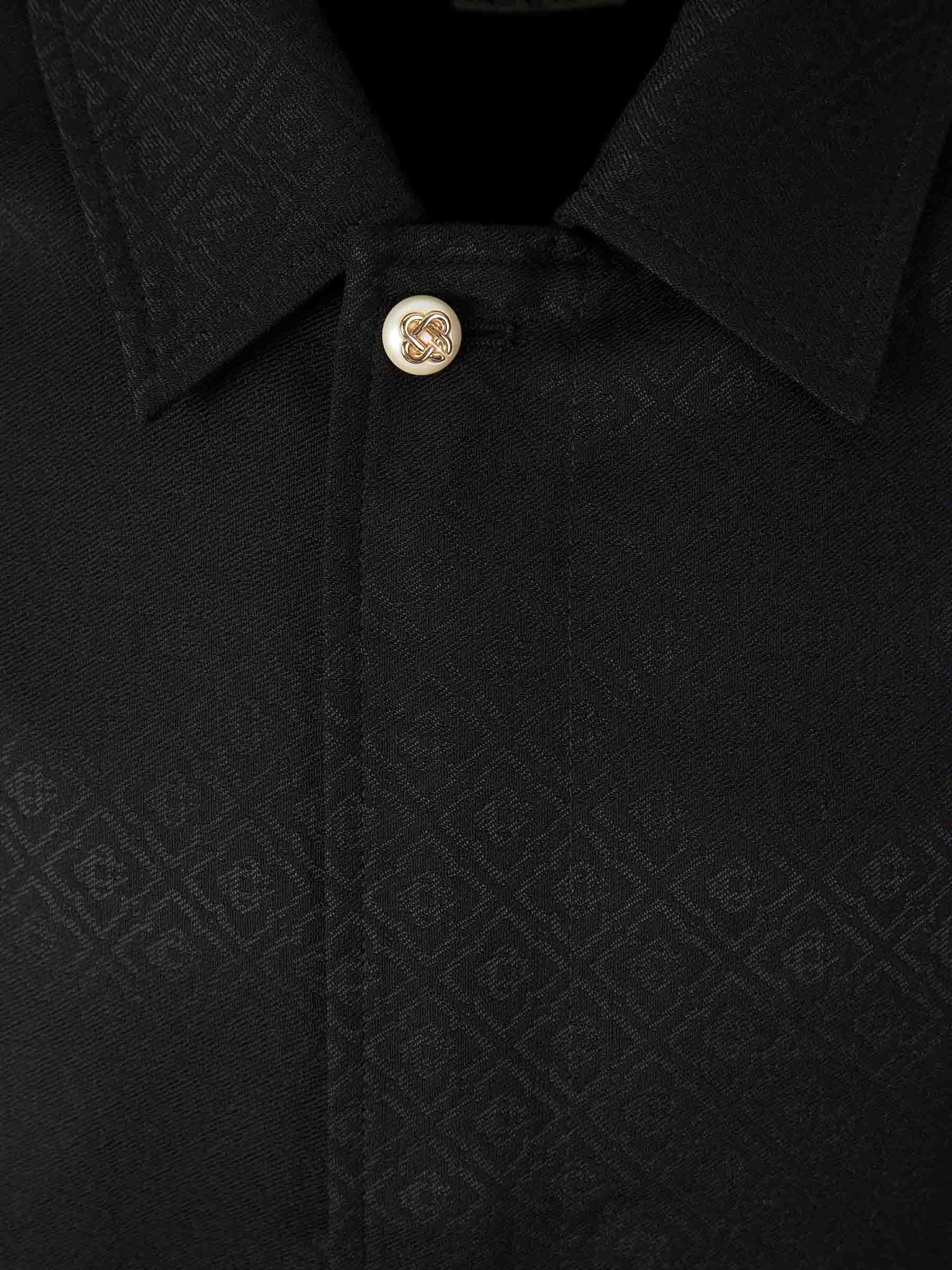Casablanca Hombre Barcelona Sobrecamisa Mongram color Negro sku 512-002820 01 - Foto 3
