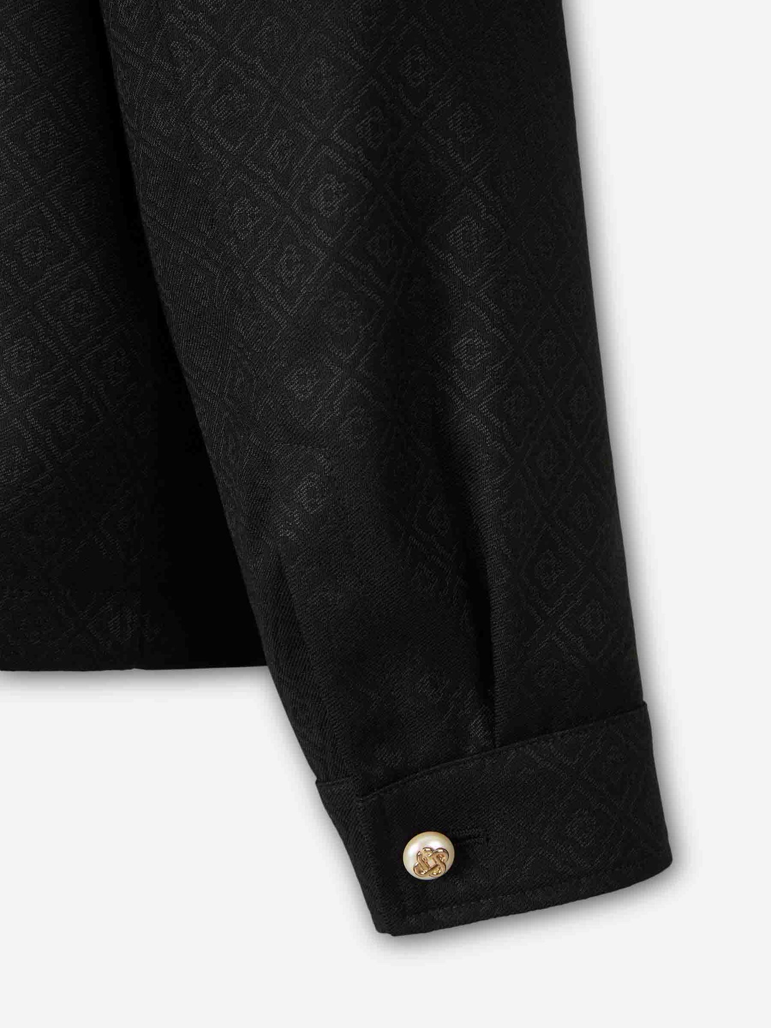 Casablanca Hombre Barcelona Sobrecamisa Mongram color Negro sku 512-002820 01 - Foto 5