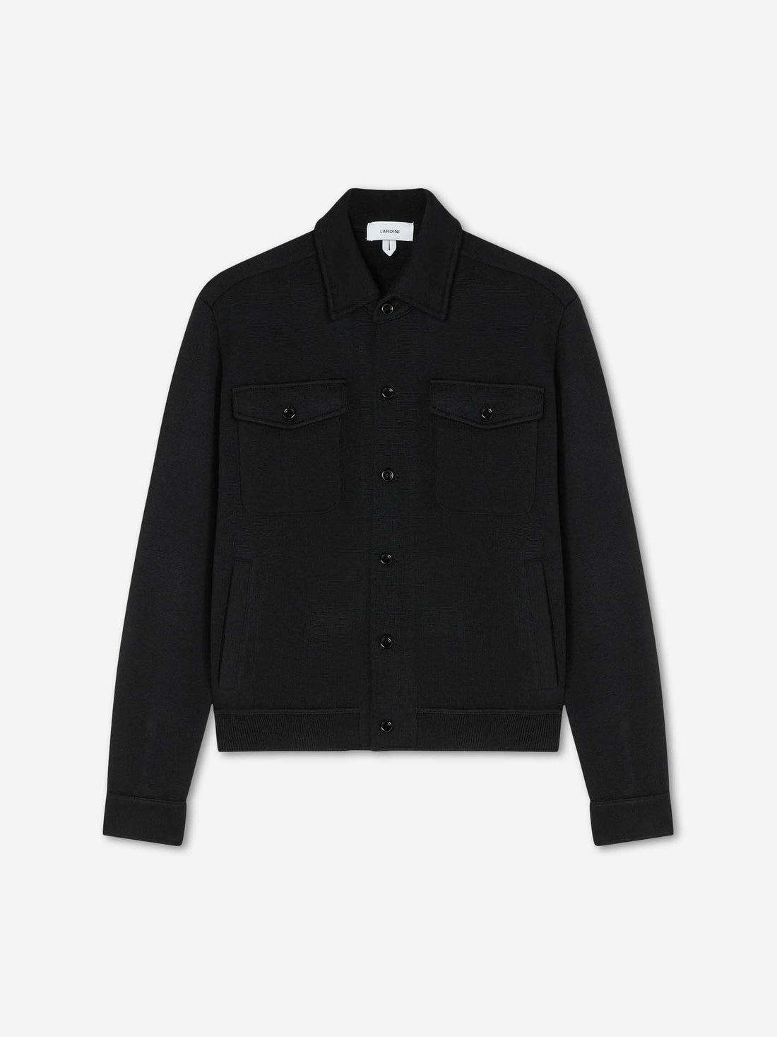 Lardini Hombre Barcelona Cárdigan Punto Lana color Negro sku 512-002866 01 - Foto 1