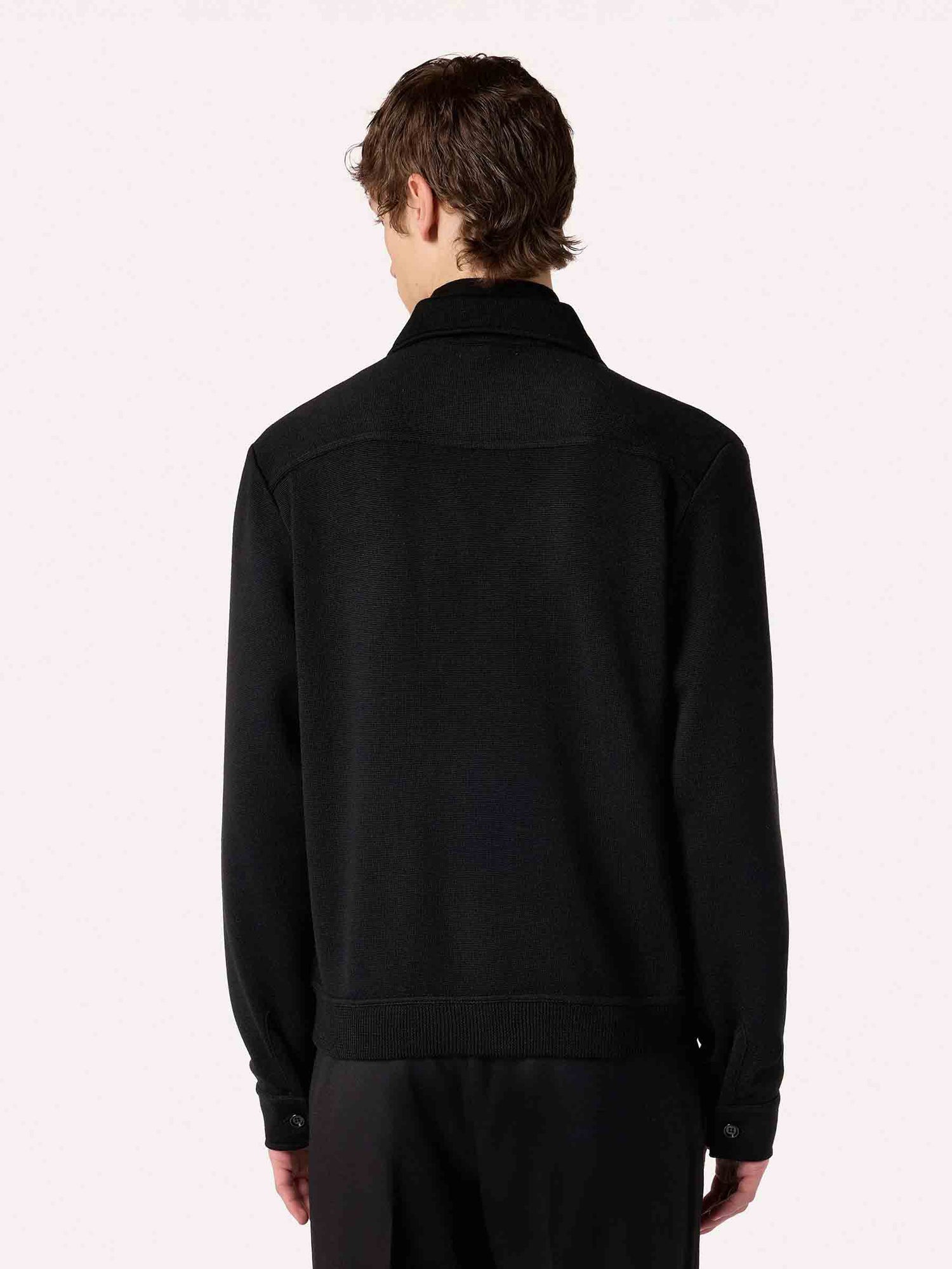 Lardini Hombre Barcelona Cárdigan Punto Lana color Negro sku 512-002866 01 - Foto 3