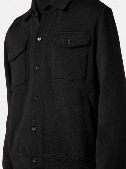 Lardini Hombre Barcelona Cárdigan Punto Lana color Negro sku 512-002866 01 - Foto 4