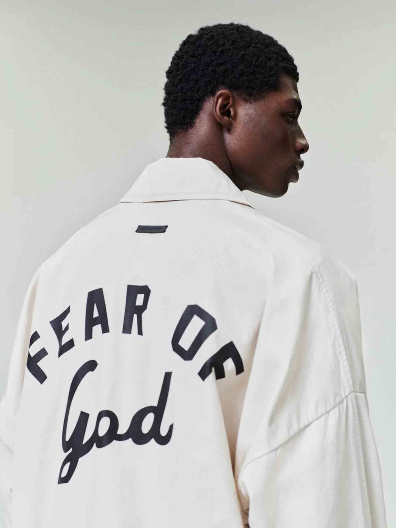 Fear of God Hombre Barcelona Cortavientos Algodón color Marfil sku 512-002880 01 - Foto 4
