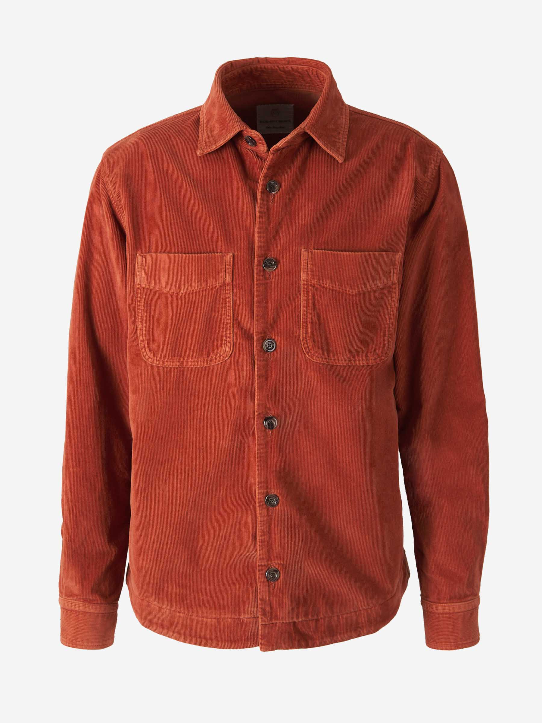 Outlet online Richard J. Brown  Sobrecamisa Micro Pana color Terracota sku 513-000005 01 - Foto 1