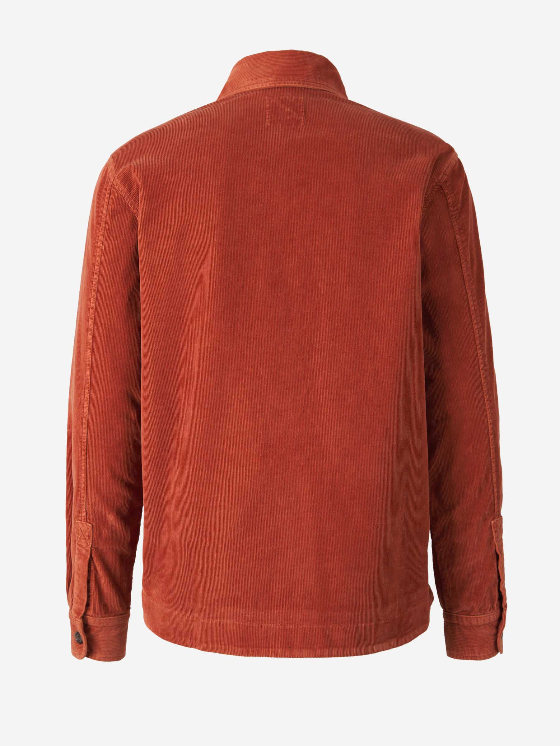 Outlet online Richard J. Brown  Sobrecamisa Micro Pana color Terracota sku 513-000005 01 - Foto 2