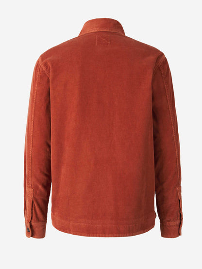 Outlet online Richard J. Brown  Sobrecamisa Micro Pana color Terracota sku 513-000005 01 - Foto 2