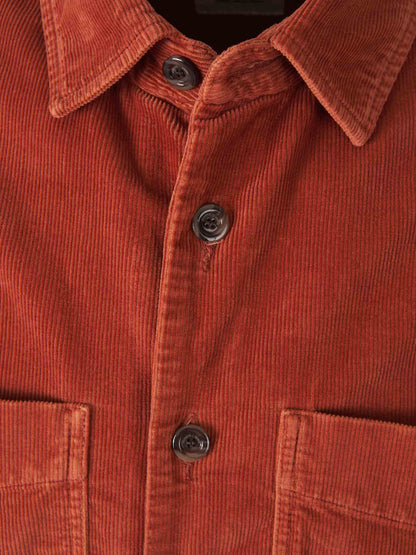 Outlet online Richard J. Brown  Sobrecamisa Micro Pana color Terracota sku 513-000005 01 - Foto 3