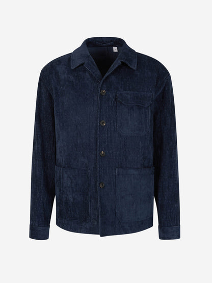 Outlet online Lardini  Sobrecamisa Pana Botones color Azul Noche sku 513-000015 01 - Foto 1