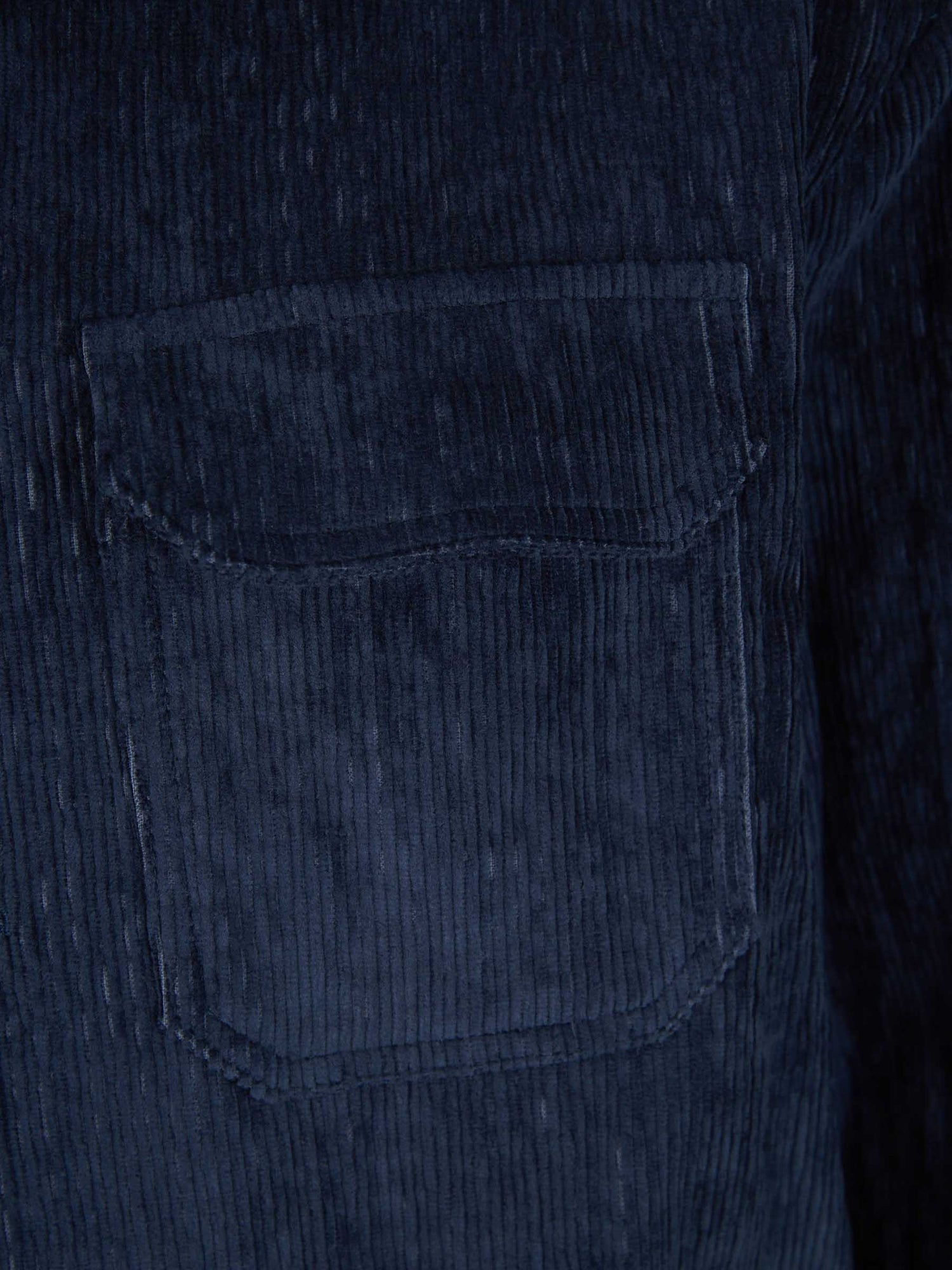 Outlet online Lardini  Sobrecamisa Pana Botones color Azul Noche sku 513-000015 01 - Foto 4