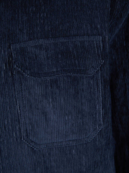 Outlet online Lardini  Sobrecamisa Pana Botones color Azul Noche sku 513-000015 01 - Foto 4