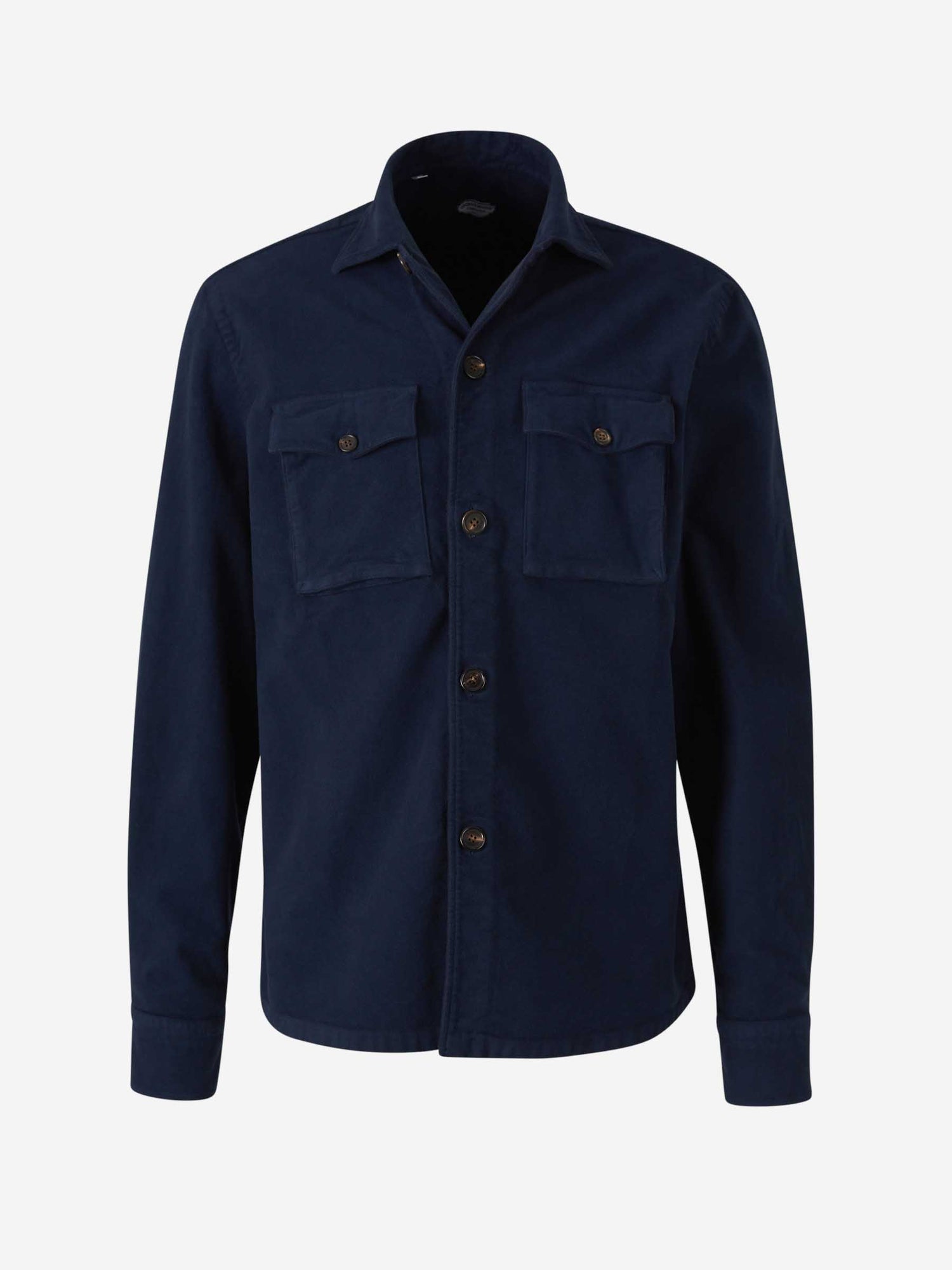 Outlet online Vincenzo di Ruggiero  Sobrecamisa Bolsillos Algodón color Azul Marino sku 513-000018 01 - Foto 1
