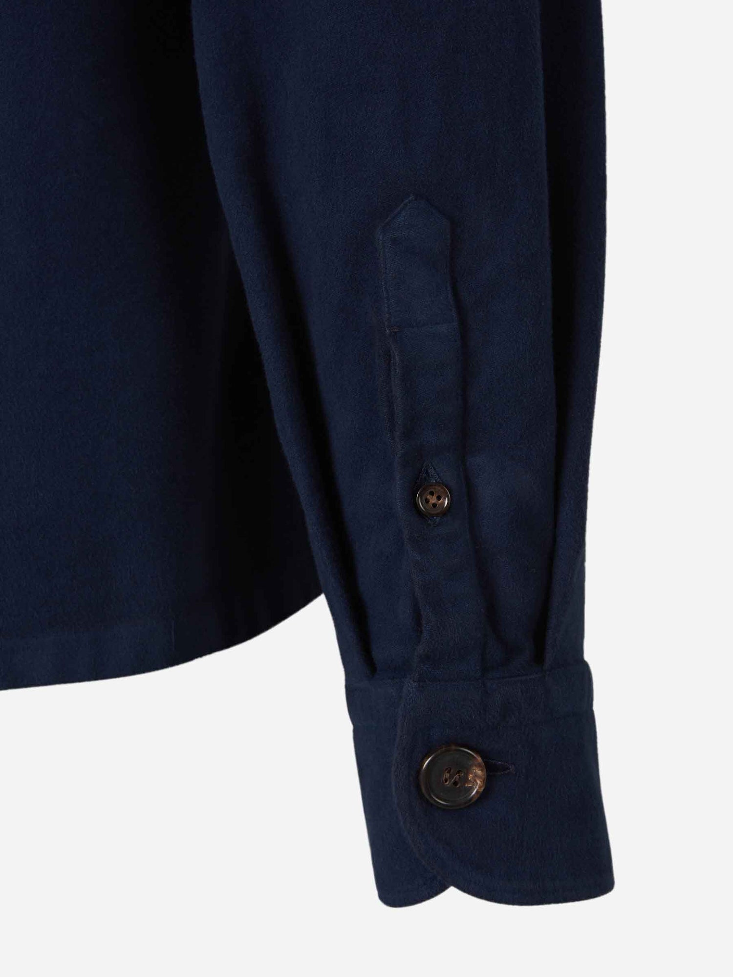 Outlet online Vincenzo di Ruggiero  Sobrecamisa Bolsillos Algodón color Azul Marino sku 513-000018 01 - Foto 4