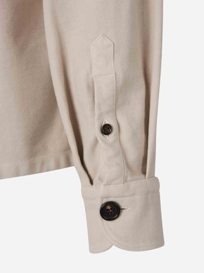 Outlet online Vincenzo di Ruggiero  Sobrecamisa Bolsillos Algodón color Beige sku 513-000018 02 - Foto 4