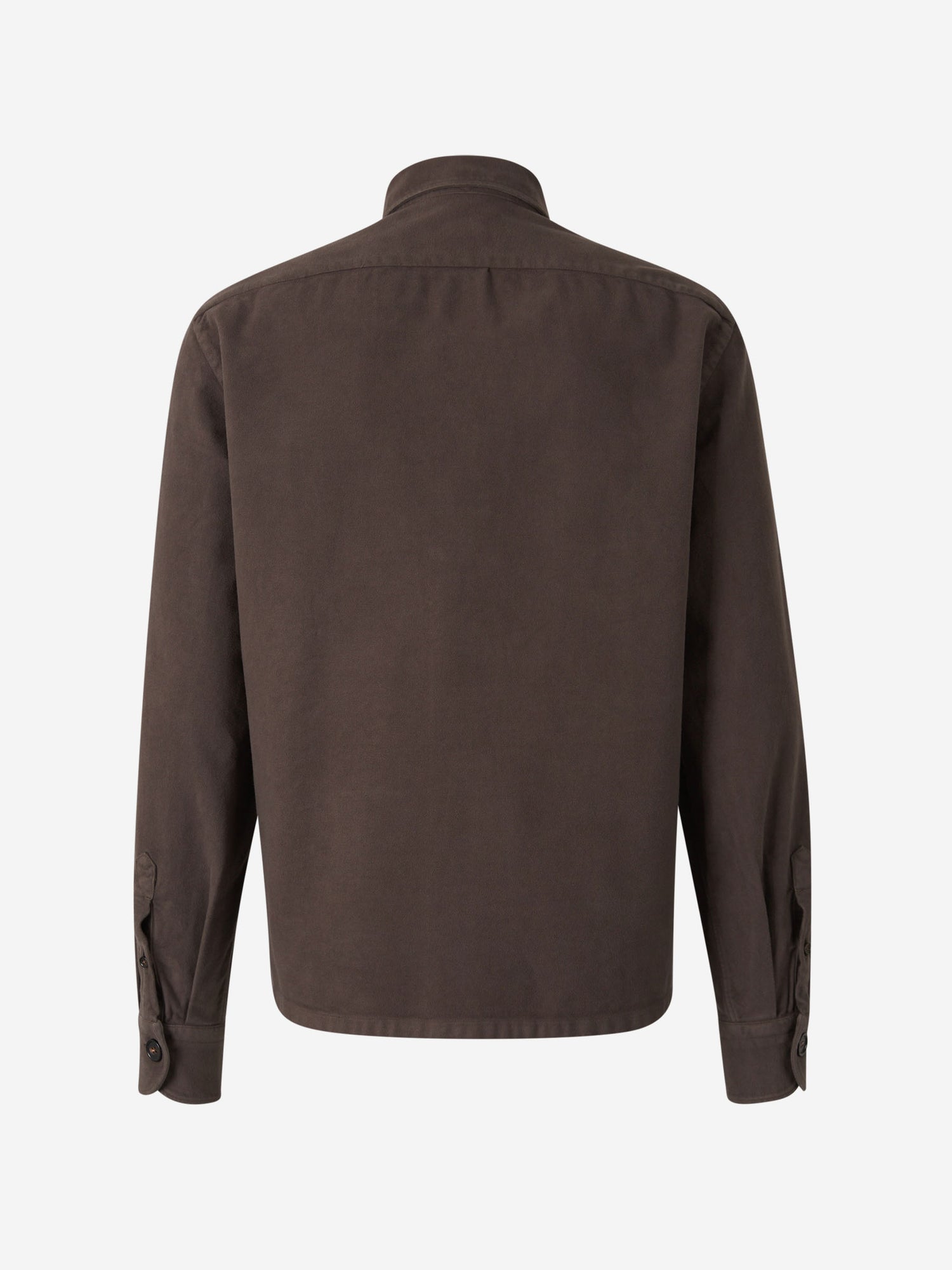 Outlet online Vincenzo di Ruggiero  Sobrecamisa Bolsillos Algodón color Marron sku 513-000018 03 - Foto 2