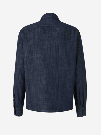Outlet online Vincenzo di Ruggiero  Sobrecamisa Bolsillos Denim color Ebano sku 513-000019 01 - Foto 2