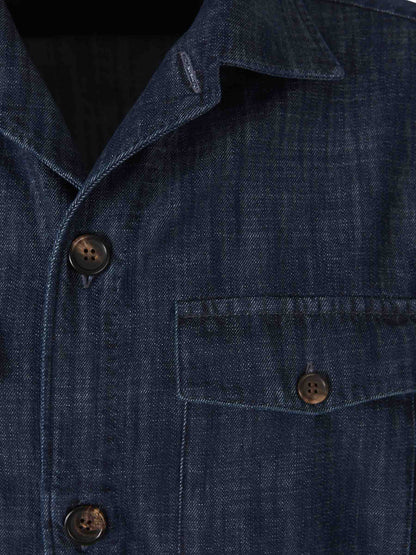 Outlet online Vincenzo di Ruggiero  Sobrecamisa Bolsillos Denim color Ebano sku 513-000019 01 - Foto 3