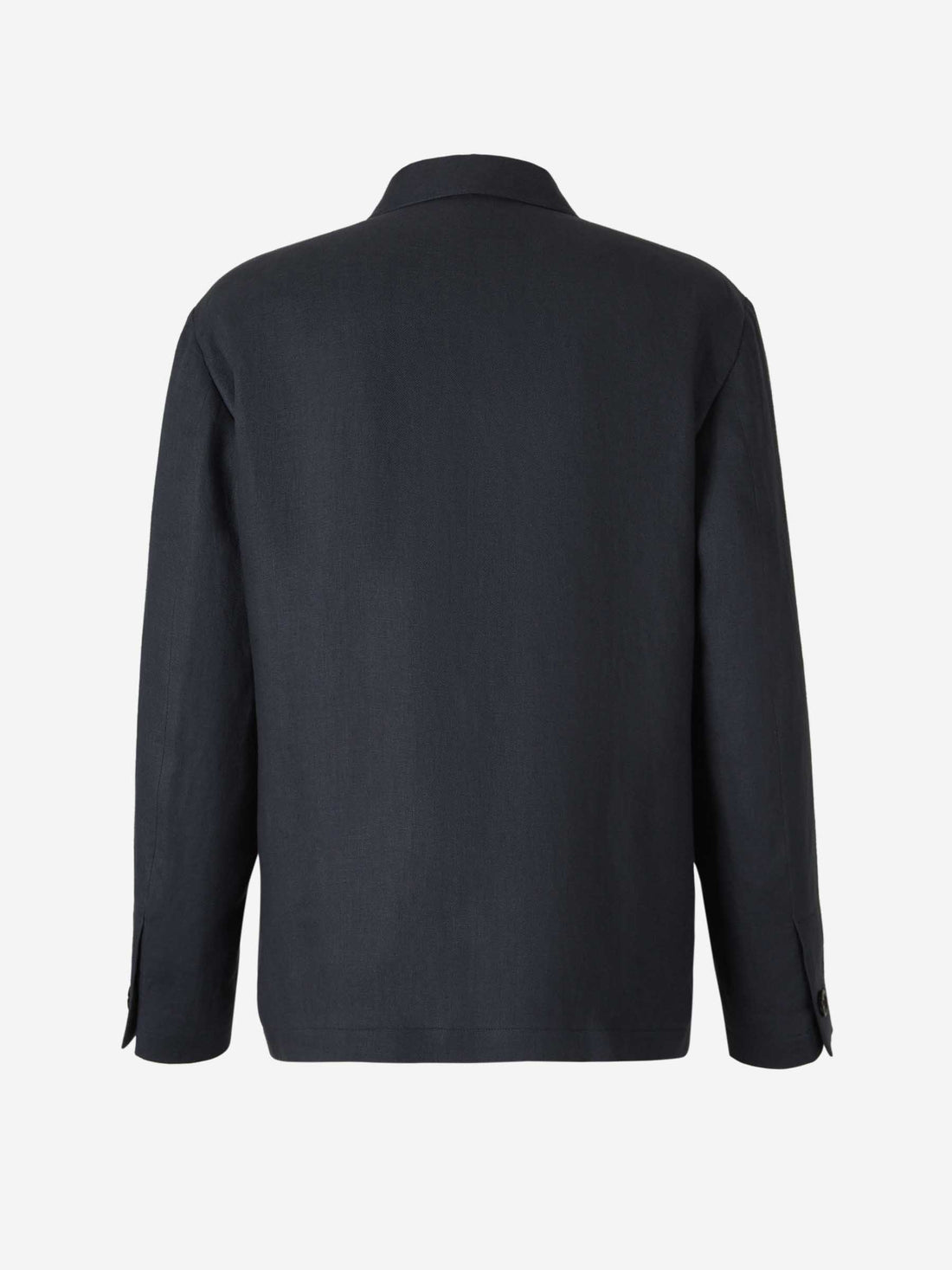 Lardini Hombre Barcelona Sobrecamisa Bolsillos Lino color Azul Marino sku 513-000022 02 - Foto 2