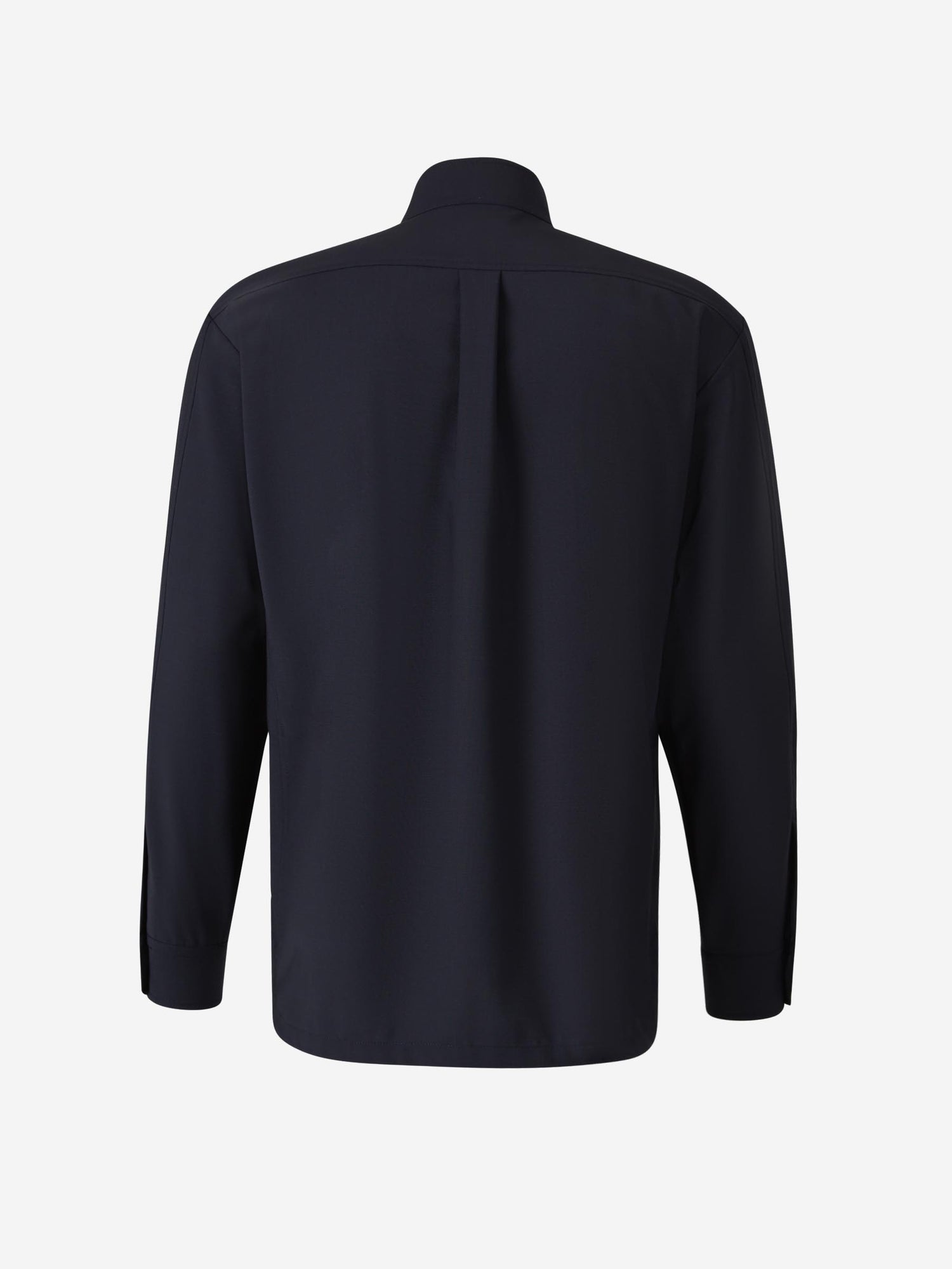 Outlet online Boglioli Hombre Sobrecamisa Bolsillos Lana color Azul Noche sku 513-000027 01 - Foto 2