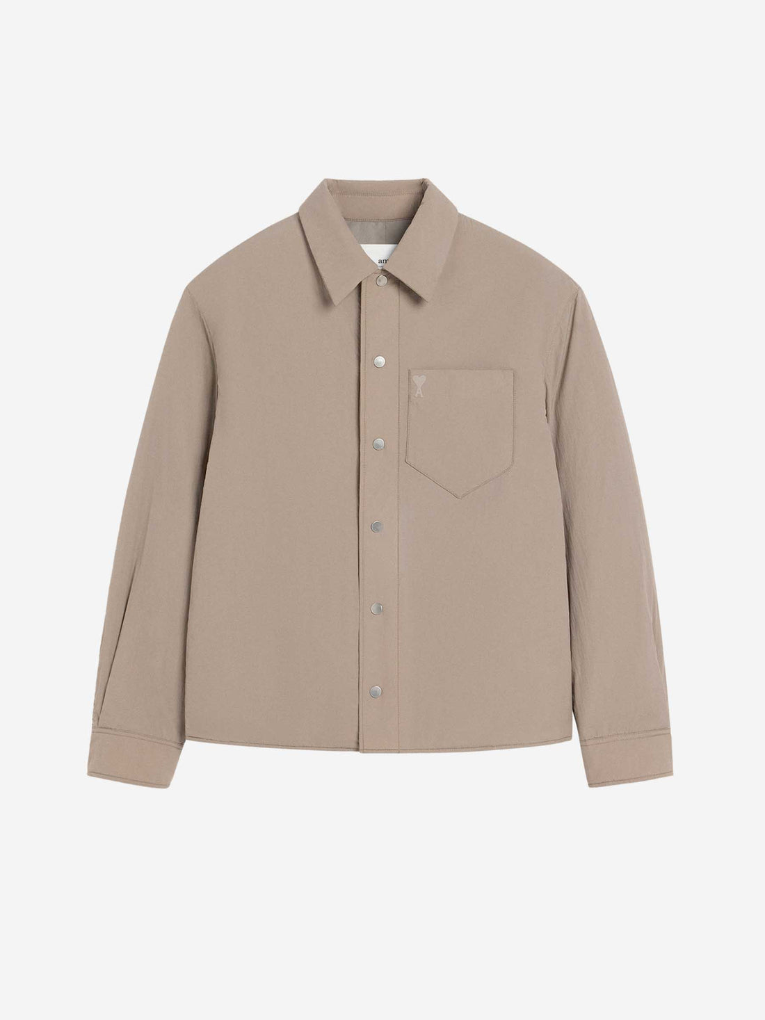 Ami Paris Hombre Barcelona Sobrecamisa Acolchada Técnica color Camel sku 513-000037 01 - Foto 1