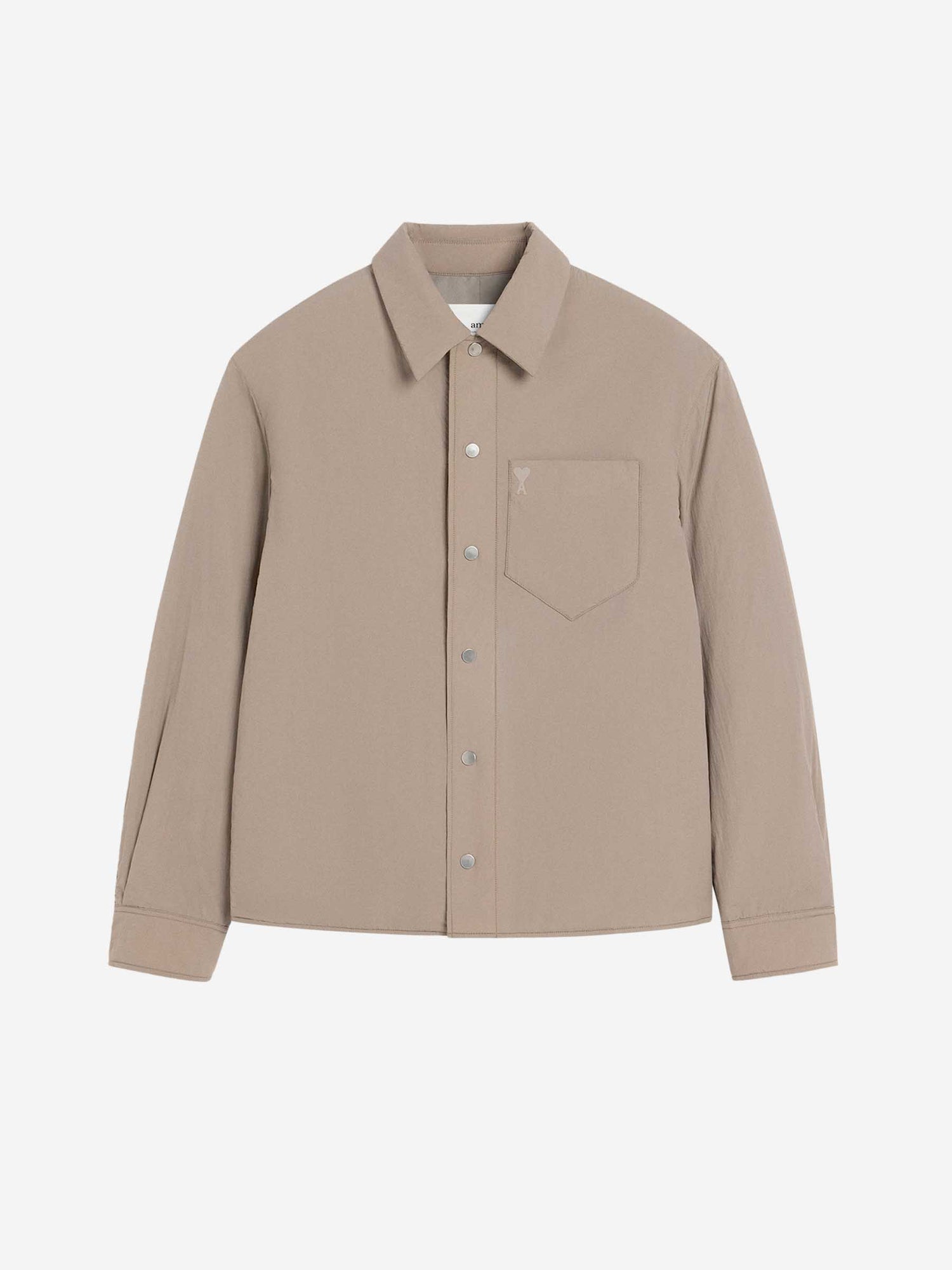 Ami Paris Hombre Barcelona Sobrecamisa Acolchada Técnica color Camel sku 513-000037 01 - Foto 1