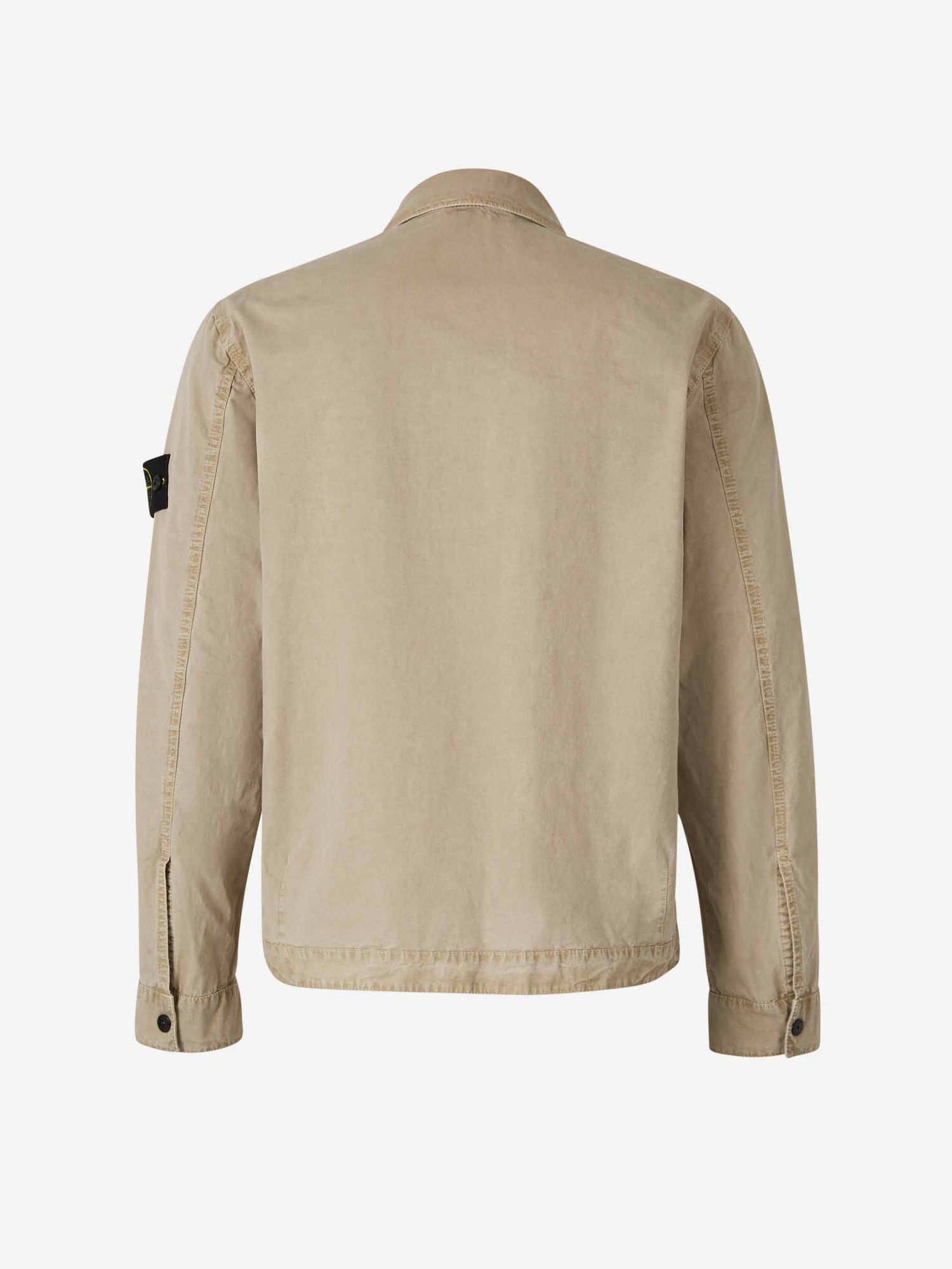 Outlet online Stone Island Hombre Sobrecamisa Algodón Cremallera color Camel sku 513-000041 02 - Foto 3