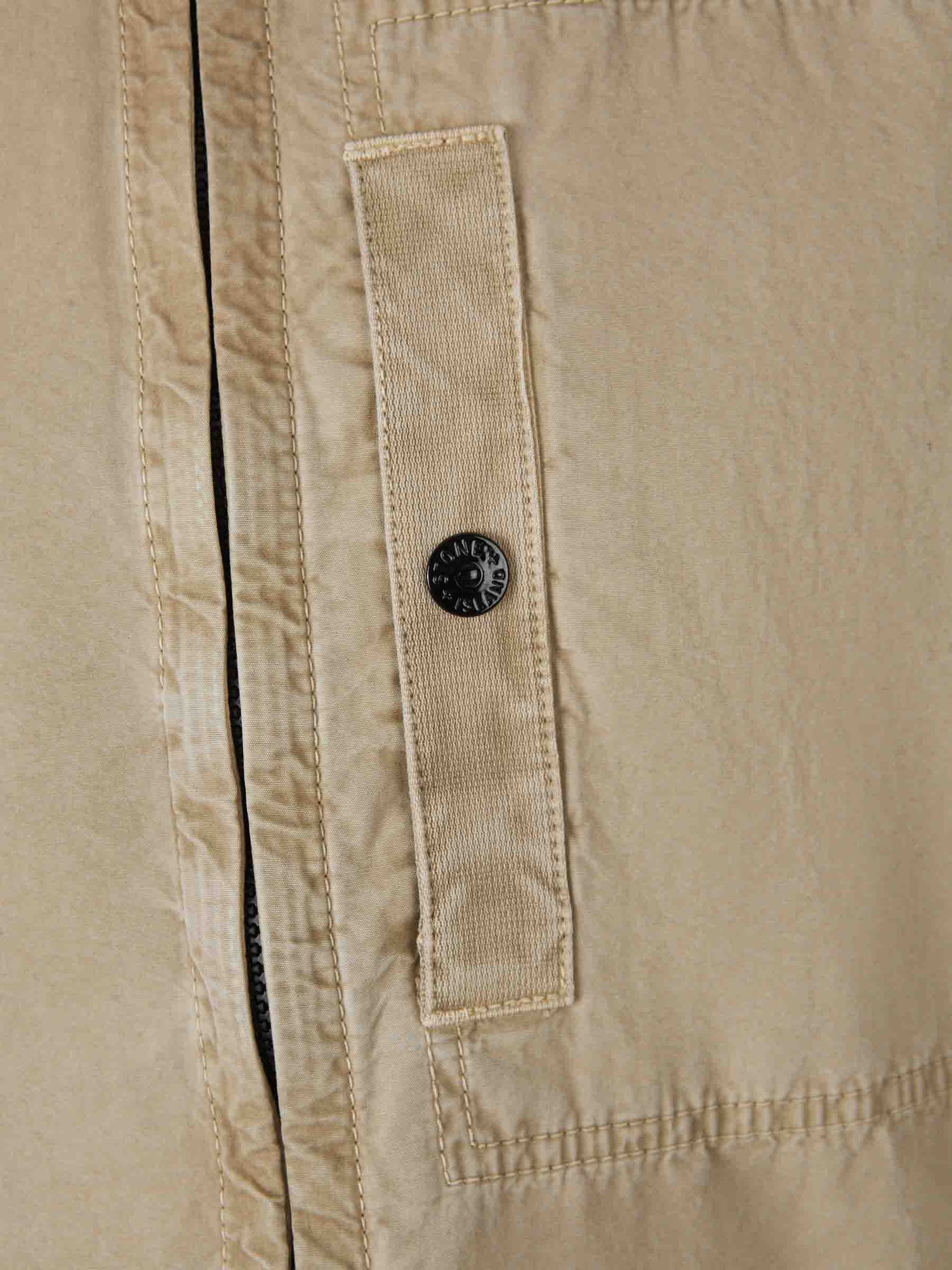 Outlet online Stone Island Hombre Sobrecamisa Algodón Cremallera color Camel sku 513-000041 02 - Foto 5