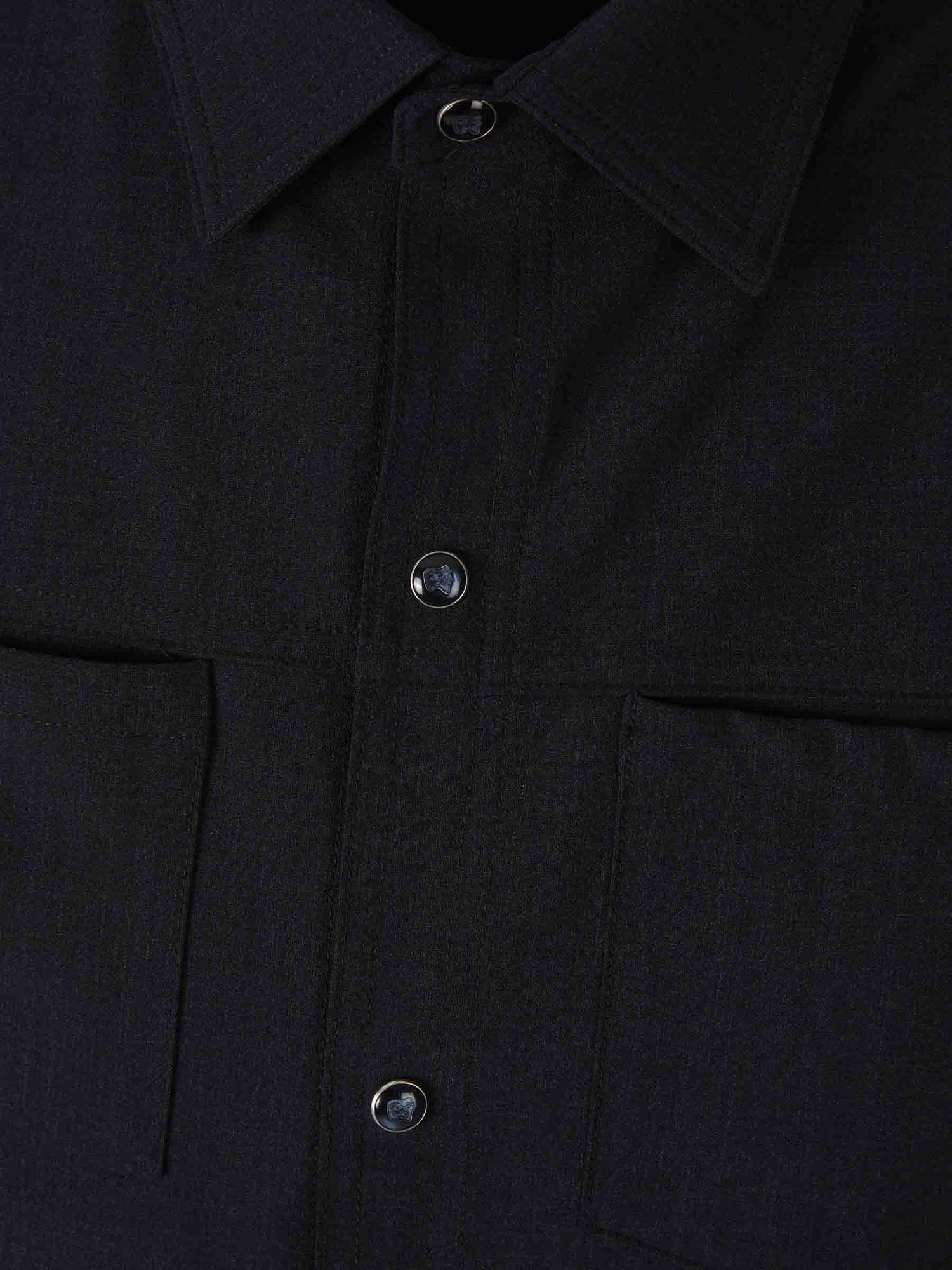 Marco Pescarolo Hombre Barcelona Sobrecamisa Zeus Lana color Azul Noche sku 513-000043 01 - Foto 3