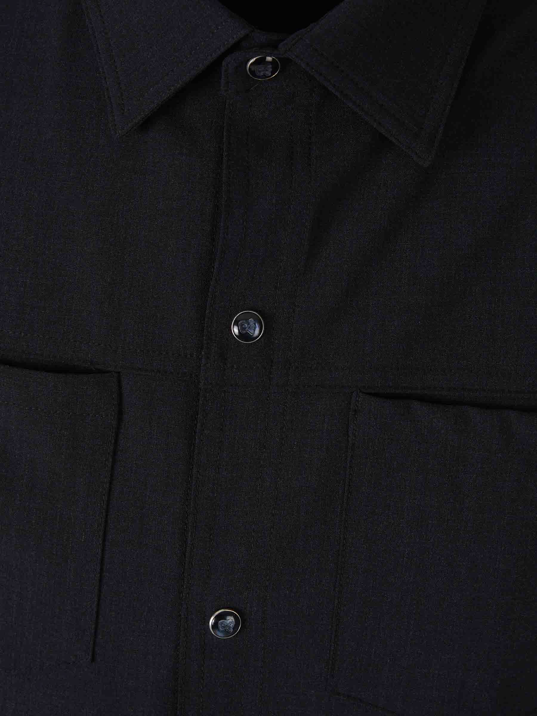 Marco Pescarolo Hombre Barcelona Sobrecamisa Zeus Lana color Azul Noche sku 513-000043 01 - Foto 3