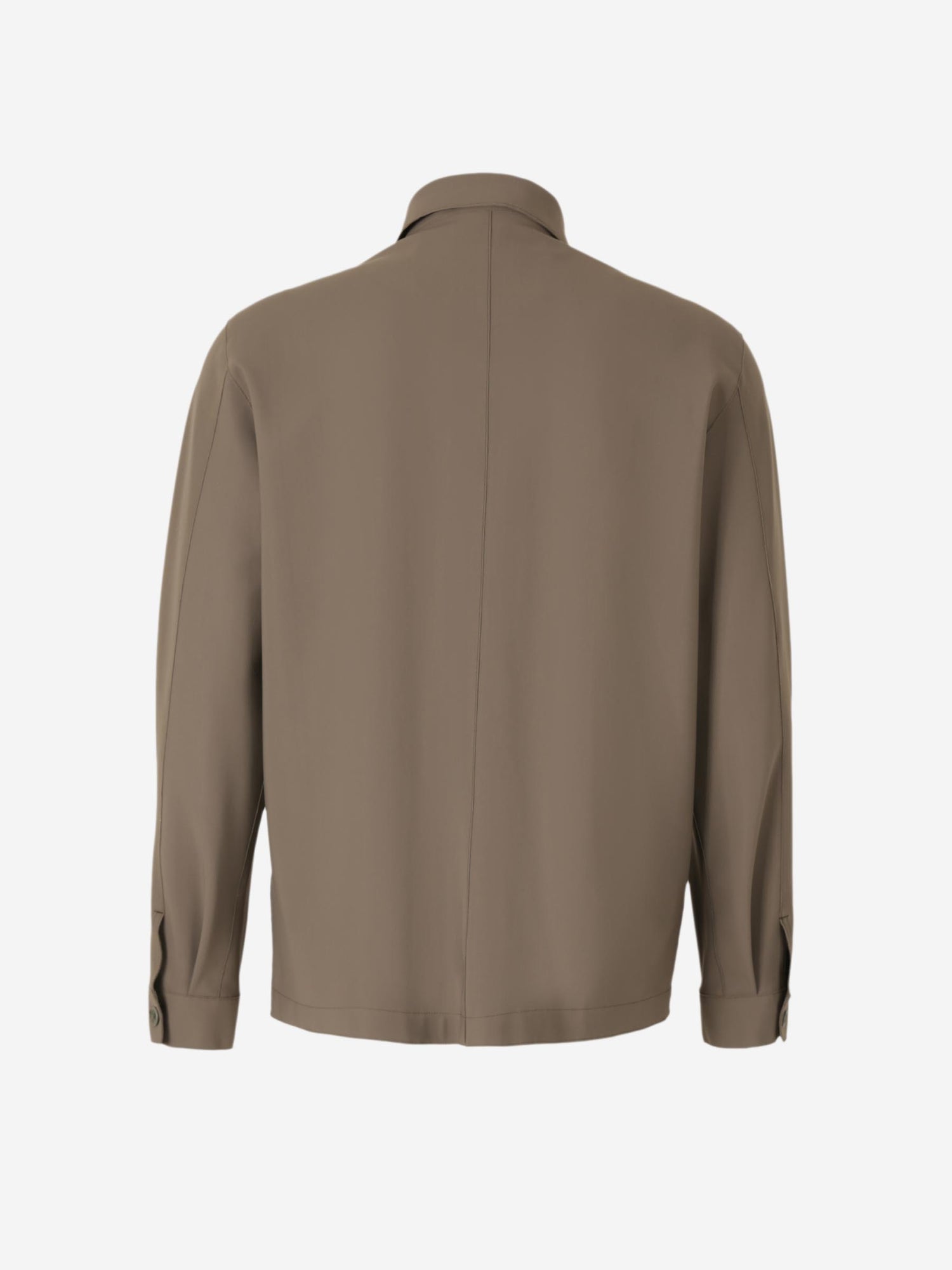 Outlet online Herno Hombre Sobrecamisa Lisa Bolsillos color Verde Militar sku 513-000044 02 - Foto 2