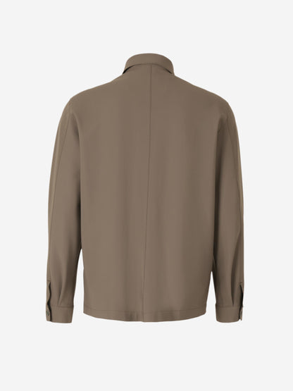 Outlet online Herno Hombre Sobrecamisa Lisa Bolsillos color Verde Militar sku 513-000044 02 - Foto 2