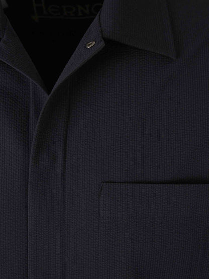 Outlet online Herno Hombre Camisa Técnico Seersucker color Azul Marino sku 513-000045 01 - Foto 3