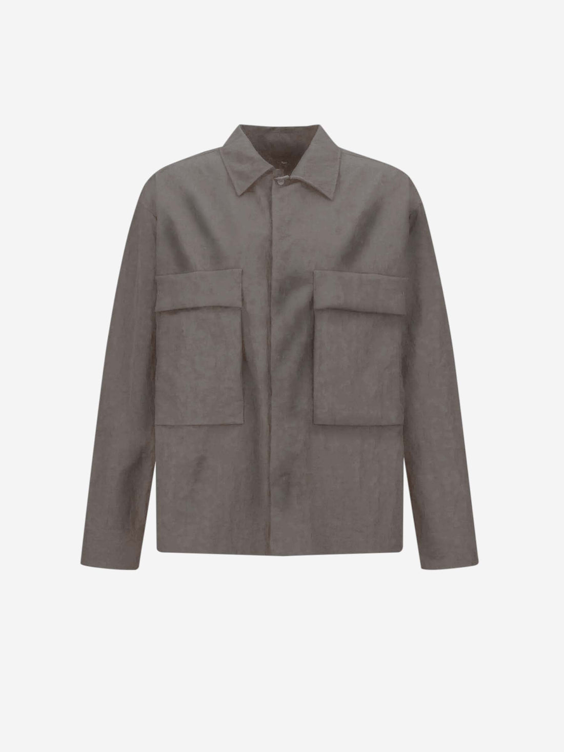 Outlet online Herno Laminar Hombre Sobrecamisa Tech-Crincle color Taupe sku 513-000047 01 - Foto 1