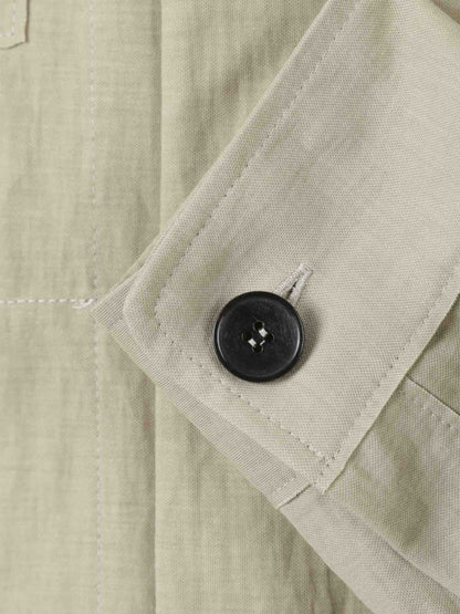 Outlet online Harris Wharf Hombre Sobrecamisa Lisa Botones color Verde sku 513-000049 01 - Foto 4