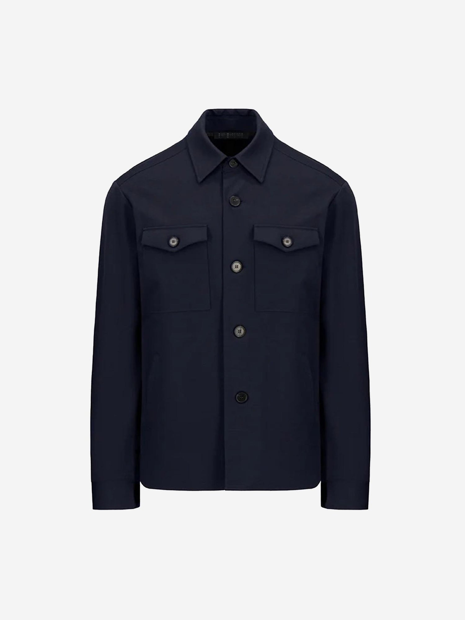 Outlet online Harris Wharf Hombre Sobrecamisa Lisa Botones color Azul Marino sku 513-000049 02 - Foto 1